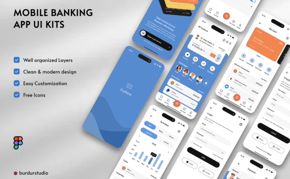 移动银行应用APP UI KIT (FIG)