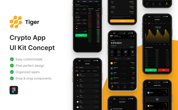 加密应用APP UI KIT (FIG)