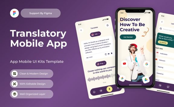 译本移动应用APP UI KIT (FIG)