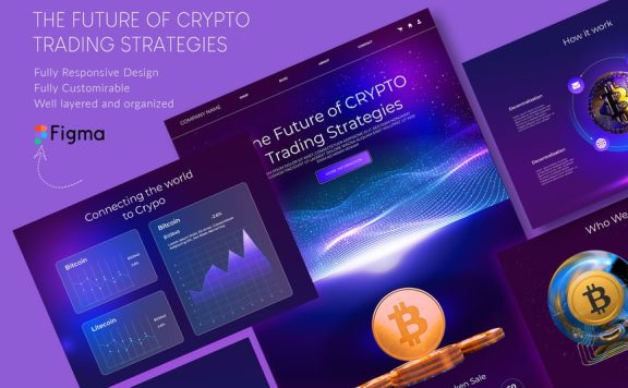 加密交易网站着陆页 (FIG)