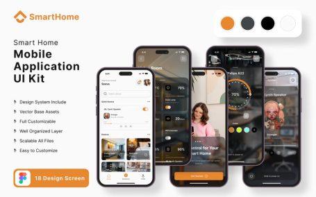 智能家居移动APP UI KIT (FIG)