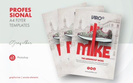 🔴高品质的时尚高端电子商务购物海报设计模板-PSD