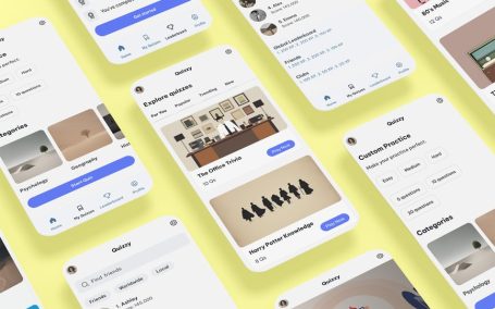 测验、测试、测验、知识和问答游戏应用APP UI KIT (FIG,XD,SVG,SKETCH,PSD)