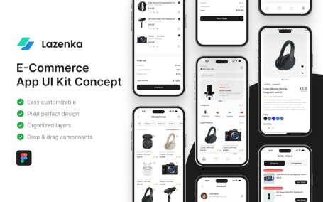 电子商务应用APP UI KIT (FIG)