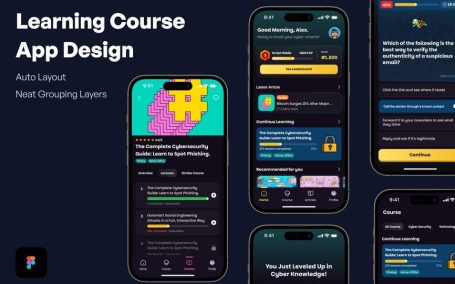 学习课程应用APP UI KIT (FIG)