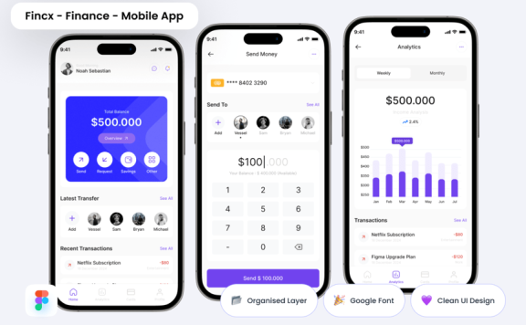 金融 – 移动应用 APP UI KIT (FIG)