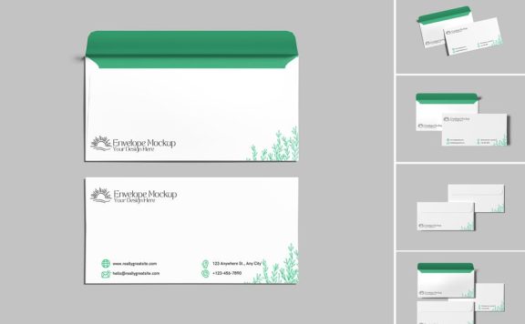 信封模型样机 (PSD,PDF)