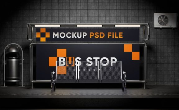 巴士站模型样机 (PSD)