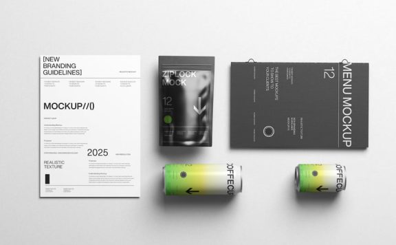 品牌身份包装模型样机 (PSD)