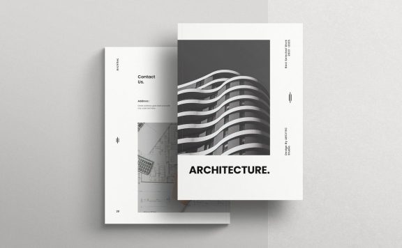 🔴时尚高端清新专业简约多用途的品牌手册画册宣传册杂志楼书品牌战略手册设计模板