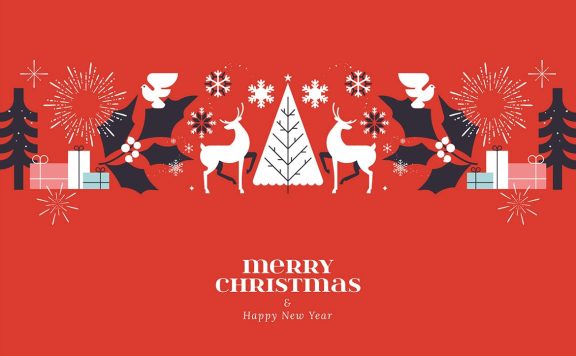 圣诞快乐和新年快乐主题的矢量图形背景下载 (EPS,JPG)