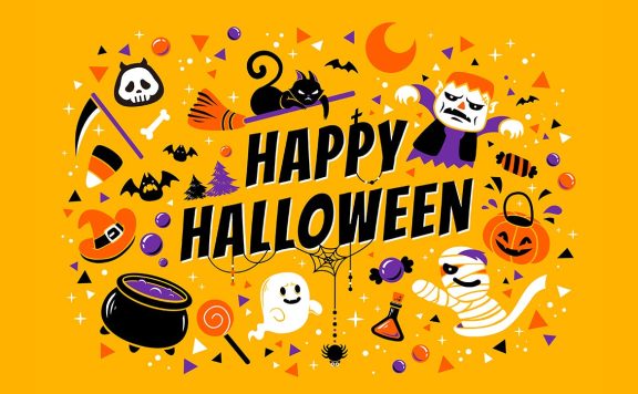 万圣节快乐海报矢量元素下载 (EPS,JPG)
