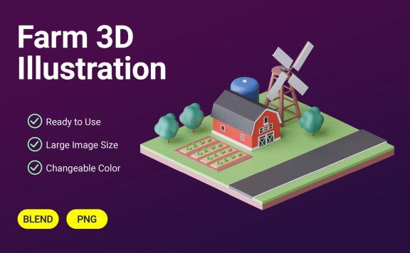 农场3D模型插 (PNG)