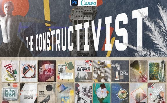 建构主义风格Instagram模板[1.83GB]