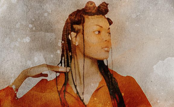 怀旧水彩照片效果模板 (psd)