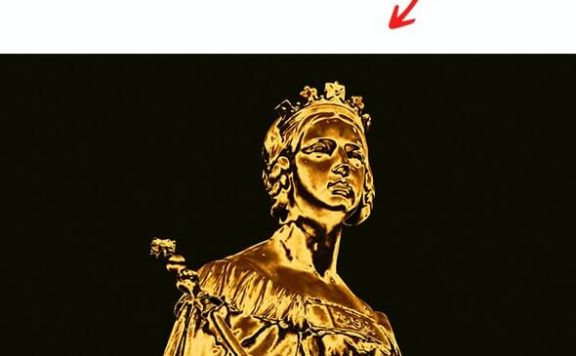 逼真闪亮金属金色PS照片效果 (psd)