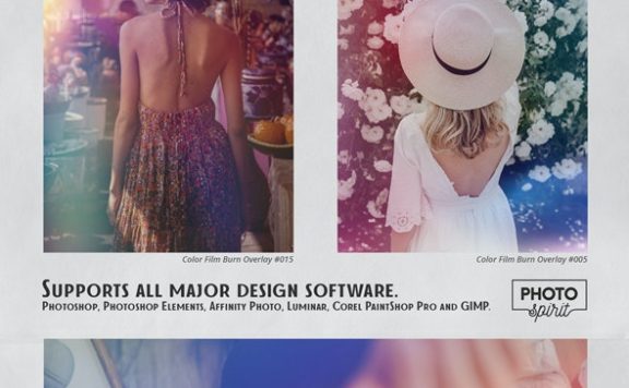 彩色胶片滤镜照片叠层素材 (jpg)