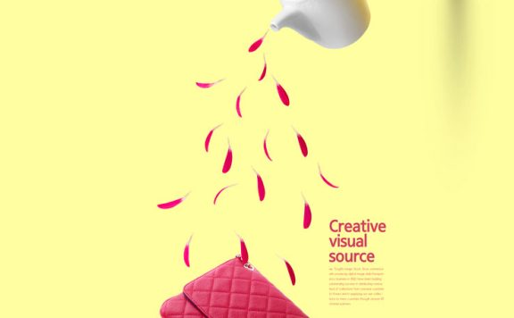 女包品牌创意视觉海报设计韩国素材 (psd)