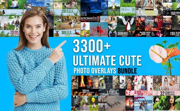 3300+ 多种类型风格照片叠层巨无霸素材包[5.49GB]
