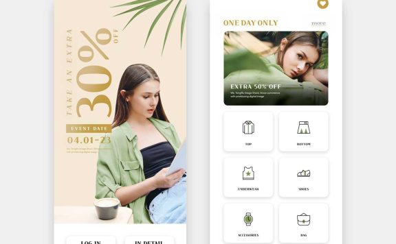 电商App销售活动页面设计模板 (psd)