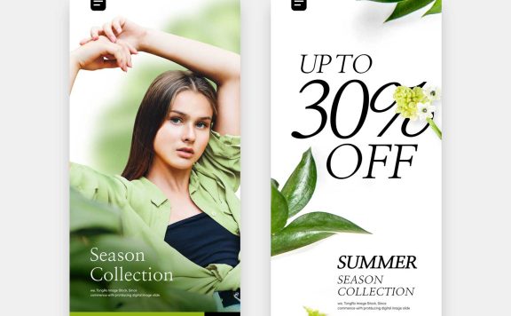 服装商店App页面设计模板 (psd)