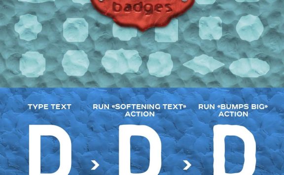 卡通橡皮泥风格Photoshop工具包 (psd,asl,atn)