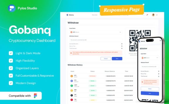 加密货币仪表板 UI 套件 (FIG)