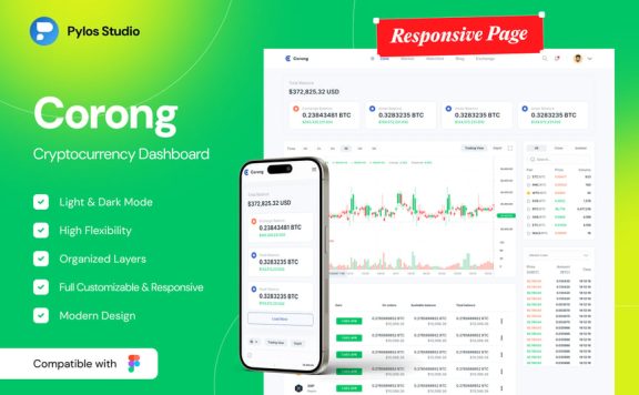 加密货币仪表板 UI 套件 (FIG)