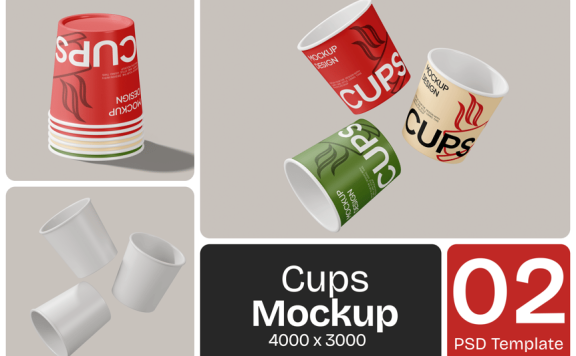 纸杯模型样机 (PSD)