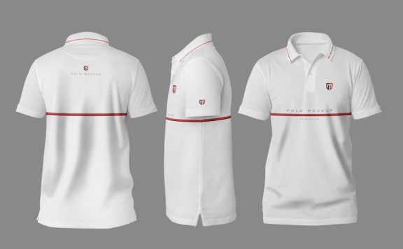 马球衬衫样机 (PSD)