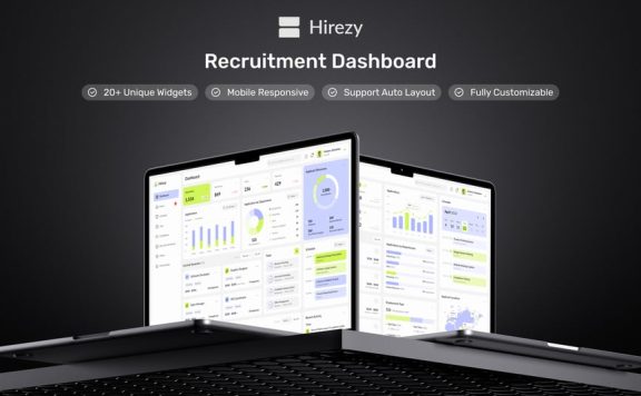 招聘仪表板网页模板 (FIG)