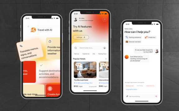 人工智能旅游应用APP UI KIT (FIG)