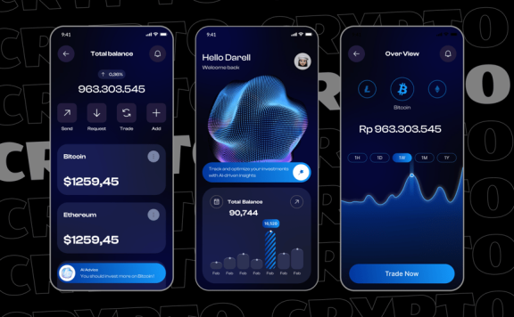 人工智能加密应用APP UI KIT (FIG)