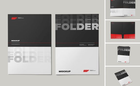 文件夹模型样机 (PSD)
