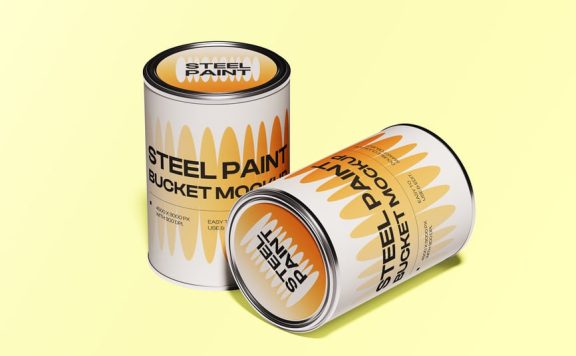 钢制油漆桶模型样机 (PSD)