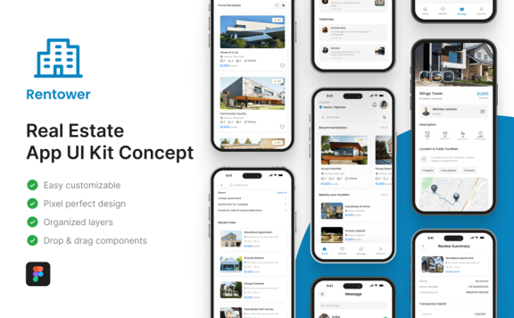 房地产应用APP UI KIT (FIG)