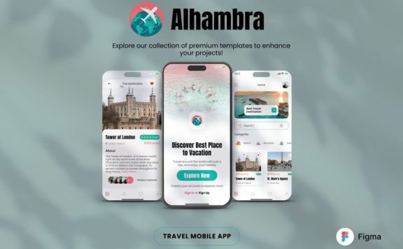 旅游移动应用APP UI KIT (FIG)
