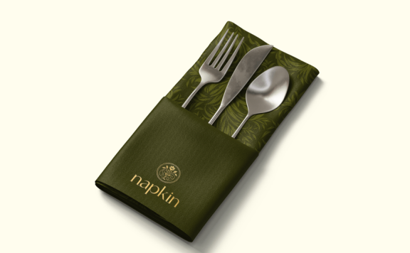 餐巾样机样机 (PSD)