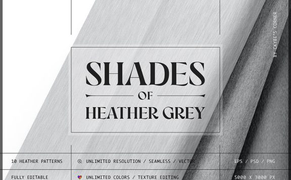 水泥灰色调图案面料套装 (eps,psd)