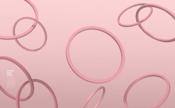 圆环圆圈创意视觉海报设计模板 (psd)