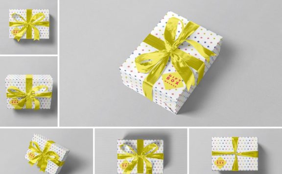 礼品盒模型样机 (PSD)