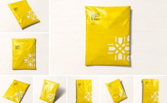 快递袋模型样机 (PSD)