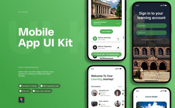 学习课程 – 移动应用APP UI KIT (FIG)