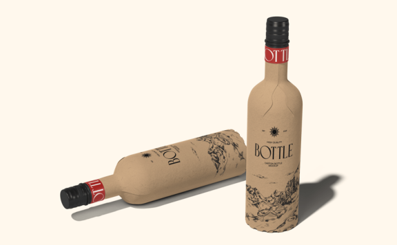 纸箱瓶模型样机 (PSD)