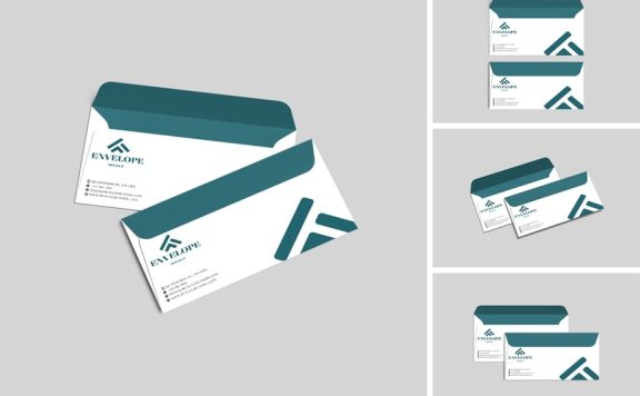 信封模型样机 (PSD,PDF)