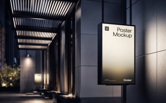 海报模型样机 (PSD)
