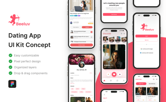 约会应用App UI Kit (FIG)