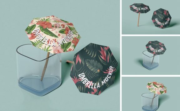 雨伞模型样机 (PSD,PDF)