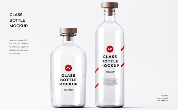 玻璃瓶模型样机 (PSD)
