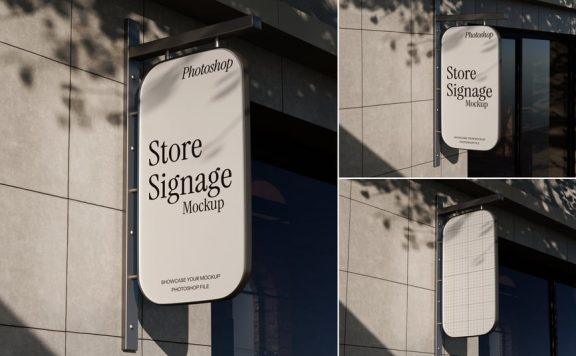 店招标牌模型样机 (PSD)